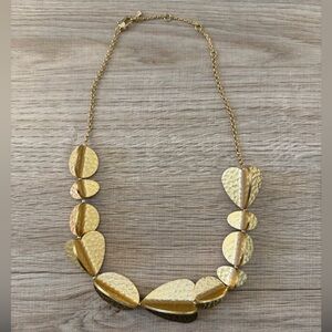 Kate Spade Metal Petal Necklace Gold